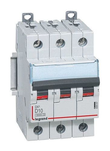 Автоматический выключатель Legrand DX³ 3P 10А (D) 10кА
