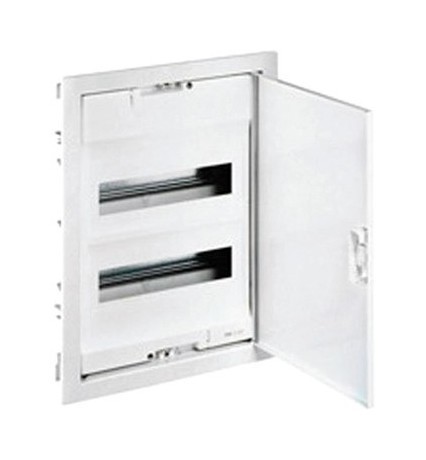 Распределительный шкаф Legrand Nedbox 48 мод., IP40, встраиваемый, сталь, бежевая дверь, с клеммами