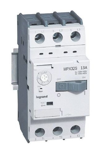 Силовой автомат для защиты двигателя Legrand MPX³ 13А 3P, термомагнитный расцепитель, 417311