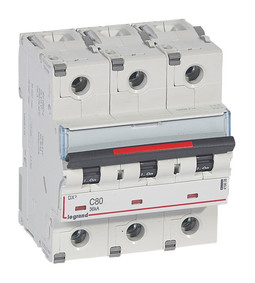 Автоматический выключатель DX³ 3P 80А (C) 36кА