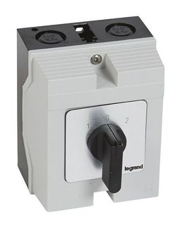 Переключатель - с положением 0 - PR 12 - 1П - 2 контакта - в коробке 96x120 мм
